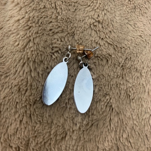 Vintage 90s 🐚 Abalone earrings - Picture 2 of 3